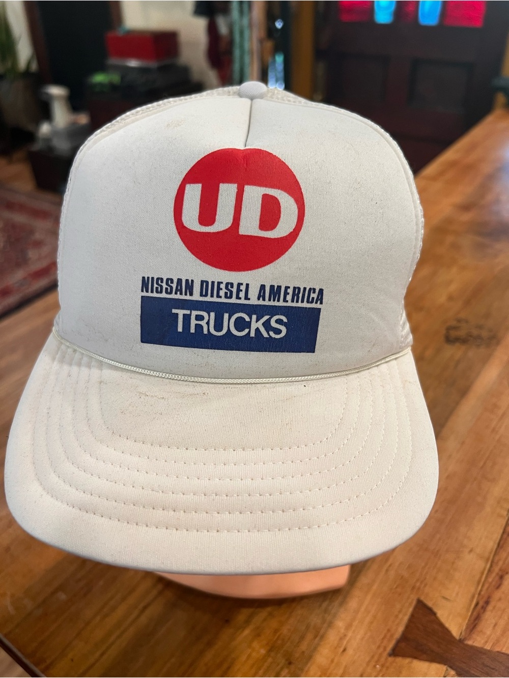 Nissan Diesel America UD Trucks White Logo Baseball Cap